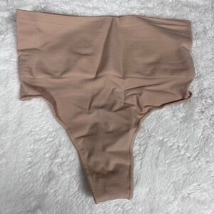 SKIMS Womens Core Control Thong Mica SH-THG-0108 High Waisted Shapewear L/XL NEW